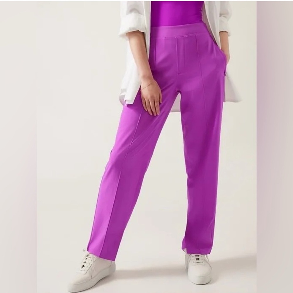 Athleta Bright Purple Straight Leg Pants